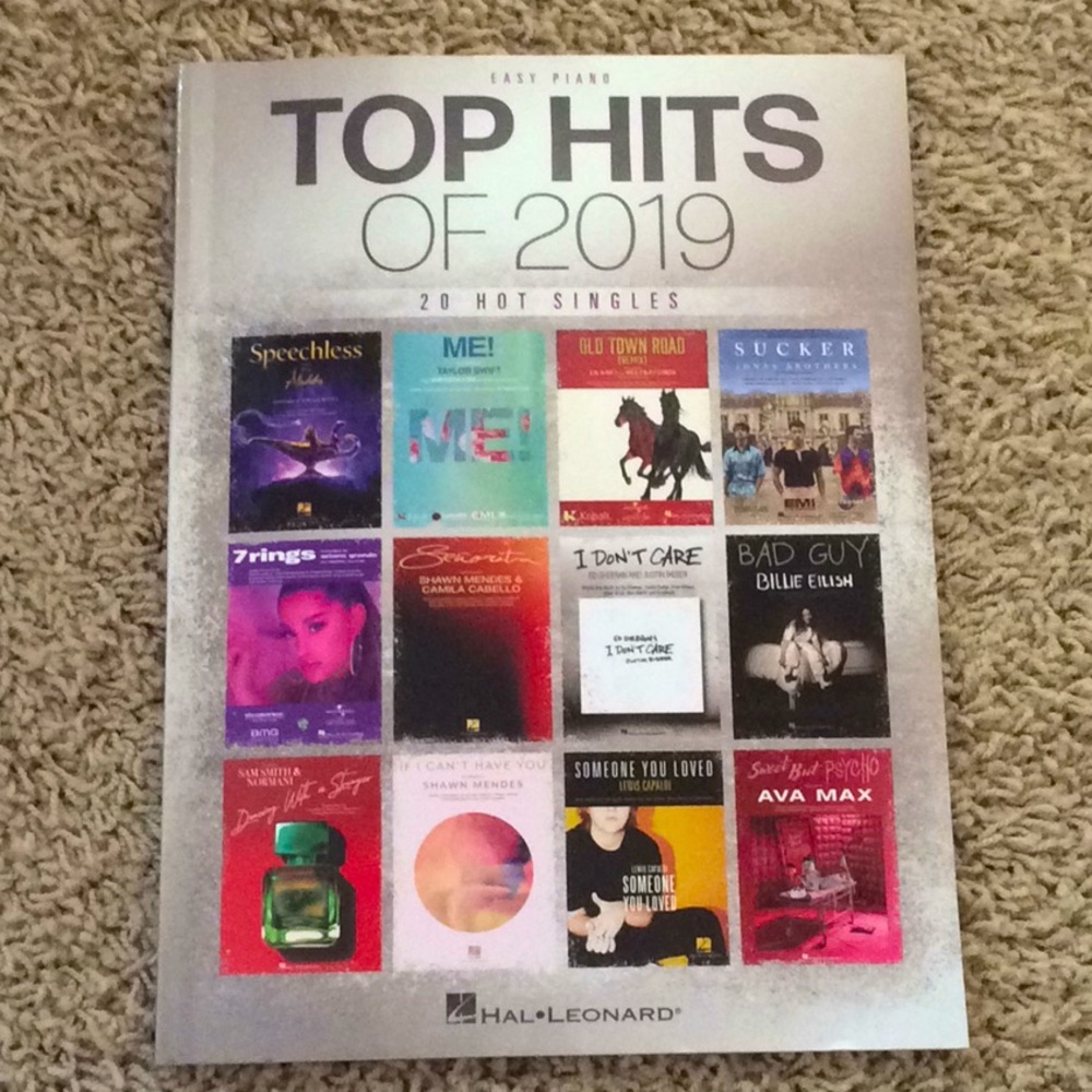 2019 Top Hits Piano Book Hal Leonard
